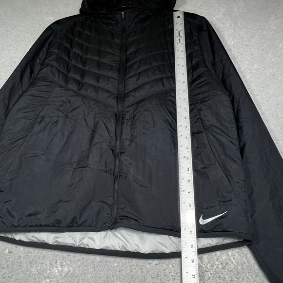 Nike Aerolayer Repel Jacket Mens Large Hooded Therma-Fit Running DJ0569-010 - Picture 6 of 13